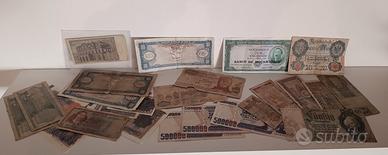 Grande lotto di banconote da collezione