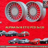 2 pz. cerchi BMW Alpina 9x18 ET12 5 E34 6 E24 7 E2