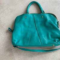 Borsa in vera pelle -  verde