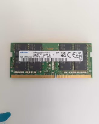 32 GB DDR4 SAMSUNG RAM SODIMM 3200 