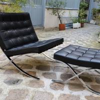 KNOLL Studio BARCELONA, Mai Usata in pelle nera