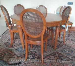 tavolo Napoleone 3 e 6 sedie