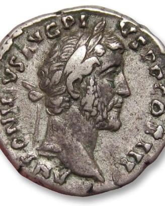 Moneta antica romana  Denario d'Argento. 