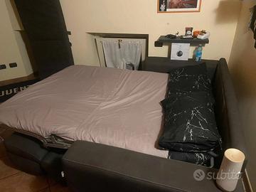 divano letto ecopelle 1 piazza e mezza