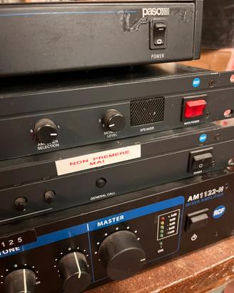 AMPLIFICATORI, EQUALIZZATORI RCF PASO