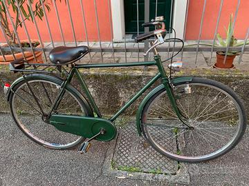 Bici uomo verde sportiva senza cambi
