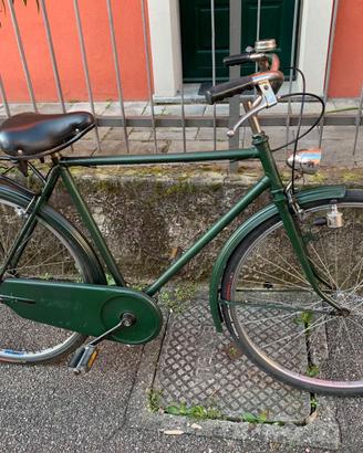Bici uomo verde sportiva senza cambi