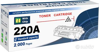 220A Toner Nero con Chip W2200A per HP 4202 4302