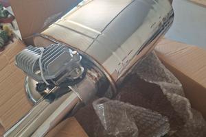 silenziatore universale con valvola bypass