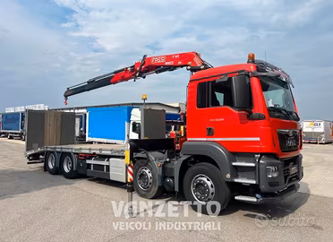 MAN 35.360 PIANALE €6 4 ASSI CON GRU FASSI / CARRE