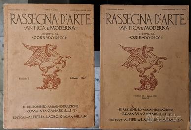 2 RIVISTE RASSEGNA D'ARTE 