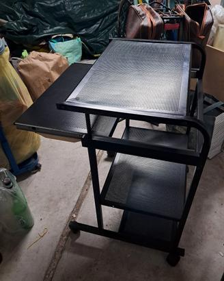 Porta PC/ mobiletto nero da computer 