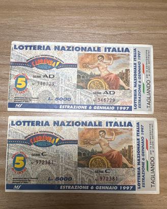 Biglietti lotteria italia