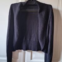 bolero in maglia nero