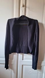 bolero in maglia nero