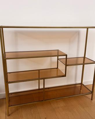 Libreria scaffale consolle di design vetro
