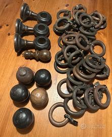 Accessori per tende in legno