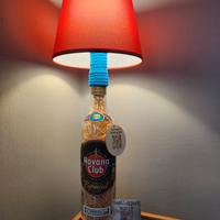 Lampada da tavolo bottiglia Havana Club