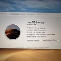 Macbook pro 2012 15" 1tb 16gb i7