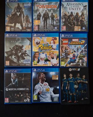 Lotto 9 Giochi PS4  – FIFA, Destiny, Lego ecc.