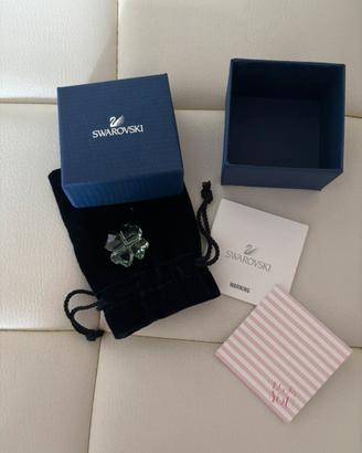 Swarovski Quadrifoglio Portafortuna Cristallo