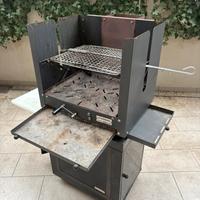 Barbecue mobile a legna