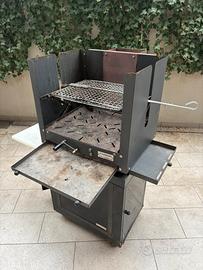 Barbecue mobile a legna