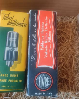 Lotto 2 Valvole Vintage per Radio d'Epoca