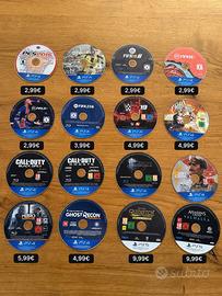 Giochi PlayStation 4 e 5. Prezzi in foto.