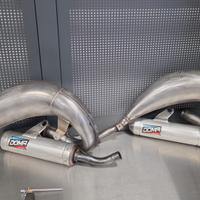 2 SCARICHI COMPLETI DOMA PER FANTIC XX 125