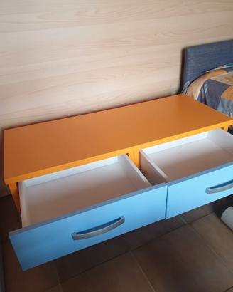 Cassettiera Moretti Compact  con ruote