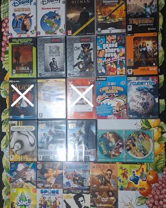Dischi originali videogiochi pc vari da collezione