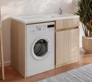 NUOVO Mobile coprilavatrice 124x60 cm