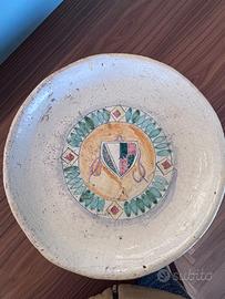Piatto rotondo ceramica toscana Tarcisio Pacini