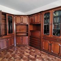 Mobile soggiorno angolare in legno massello