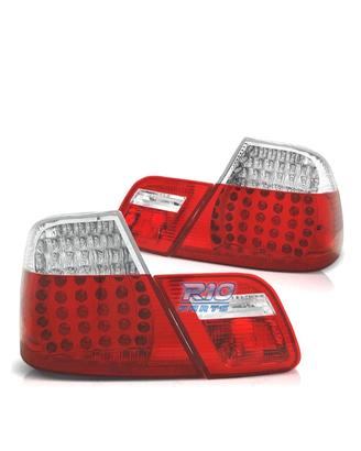 FANALI BMW E46 COUPE 03-07 LED ROSSO CROMATO LOOK 