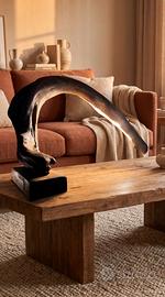 Lampada da tavolo legno artigianale con LED