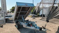 Carrello rimorchio auto ribaltabile mono asse