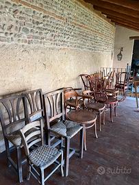 18 sedie antiche e Thonet