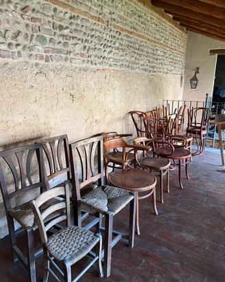 18 sedie antiche e Thonet