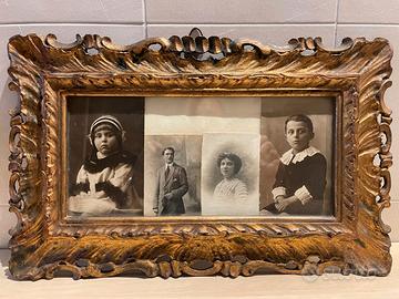 Bella e Antica Cornice in legno intagliato dorato