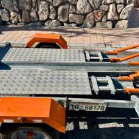 Carrello per moto con targa