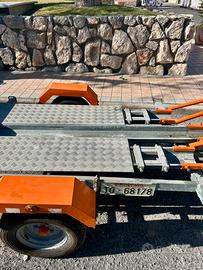 Carrello per moto con targa