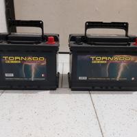 2 batterie auto 80 Ah + 60 Ah