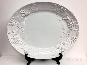 Grande centrotavola ovale in ceramica