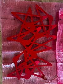 Attaccapanni da muro pop rosso