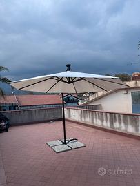 Ombrellone per terrazzo giardino con led