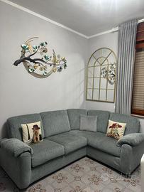 Divano angolare completamente sfoderabile cuscini