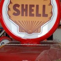 globo shell distributore pompa  benzina anni 5