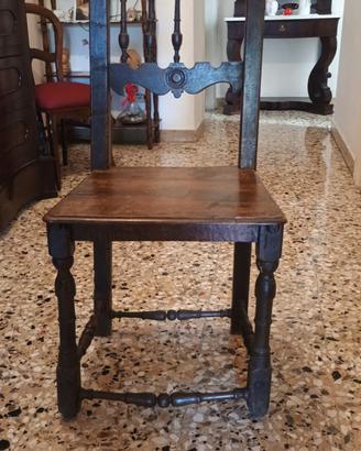 sedia in noce del fime 600 inizio 700